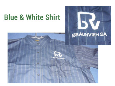 Mens Blue and White Shirt - 