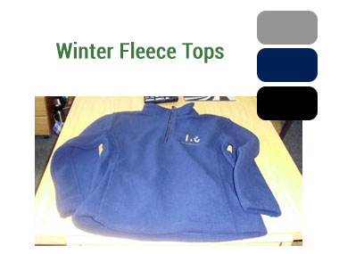 Mens and Ladies Fleece Tops - Available in grey, navy or black